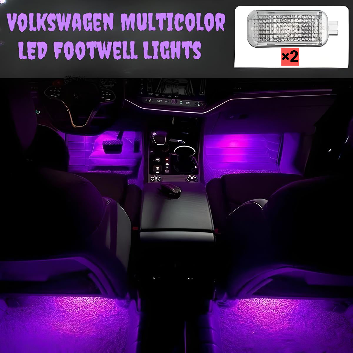 LED RGB Footwell Light For Audi VW