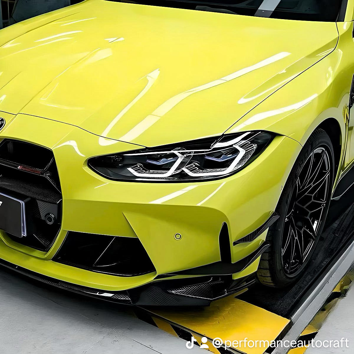 BMW M3 M4 G80 G81 G82 G83 Dry Carbon Fiber Front Bumper Canards