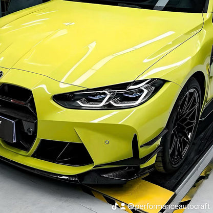 BMW M3 M4 G80 G81 G82 G83 Dry Carbon Fiber Front Bumper Canards