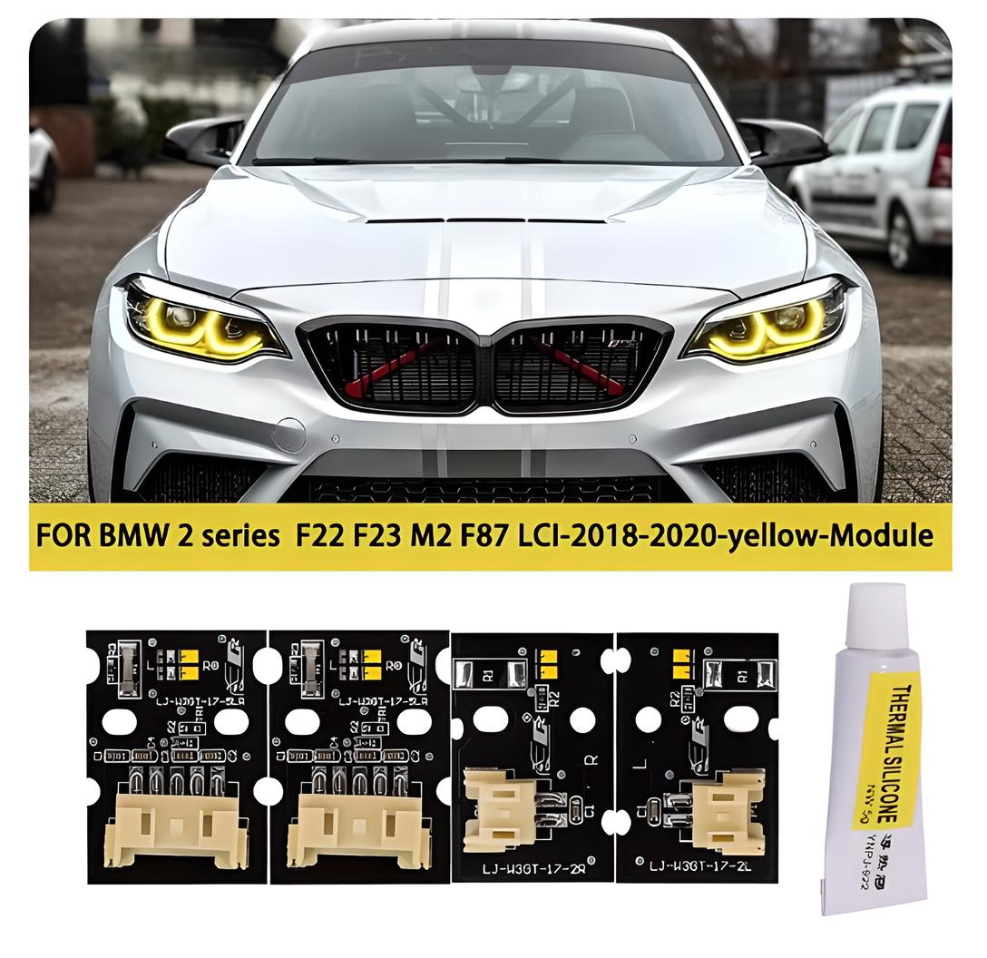 BMW 2 Series M2 F87 F22 F23 CSL Yellow DRL LED Module 2018-2021