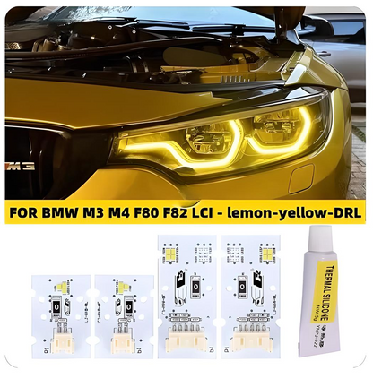 BMW M3 M4 4 Series F80 F81 F82 F83 F32 F36 F33 Yellow LED DRL Module 2017-2020