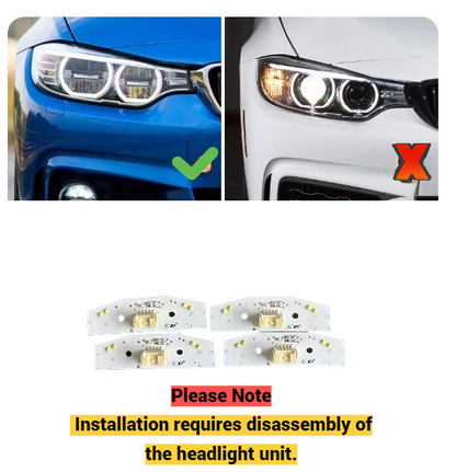 BMW M3 M4 4 Series F80 F81 F82 F83 F32 F36 F33 Yellow LED DRL Module 2012-2016