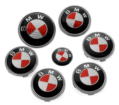 BMW Emblem and Wheel Center Cap 7-Piece Set