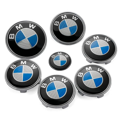 BMW Emblem and Wheel Center Cap 7-Piece Set