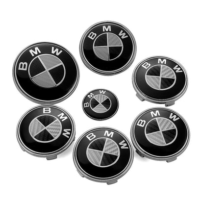 BMW Emblem and Wheel Center Cap 7-Piece Set