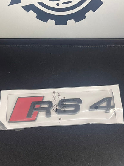 Audi A4 S4 RS4 Black Emblem Badge