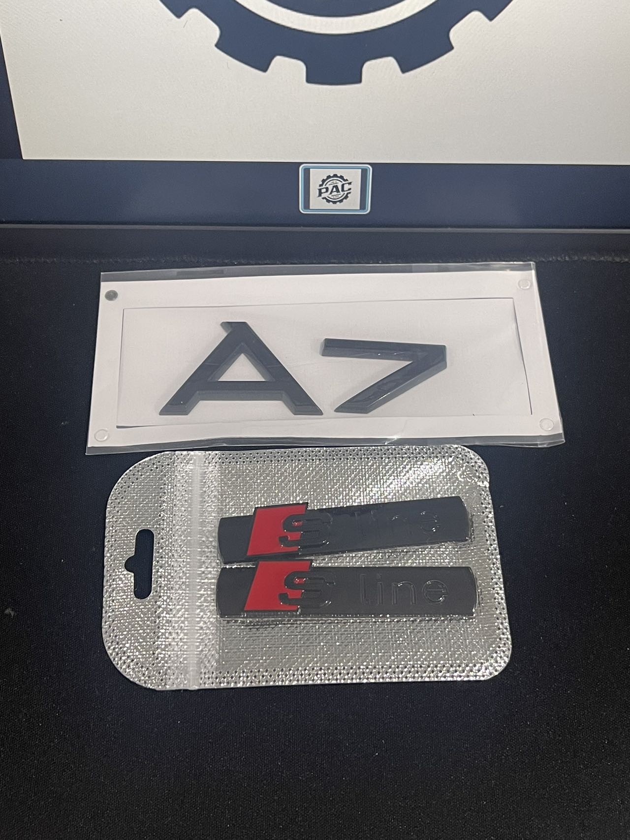 Audi A7 S7 RS7 Black Emblem Badge