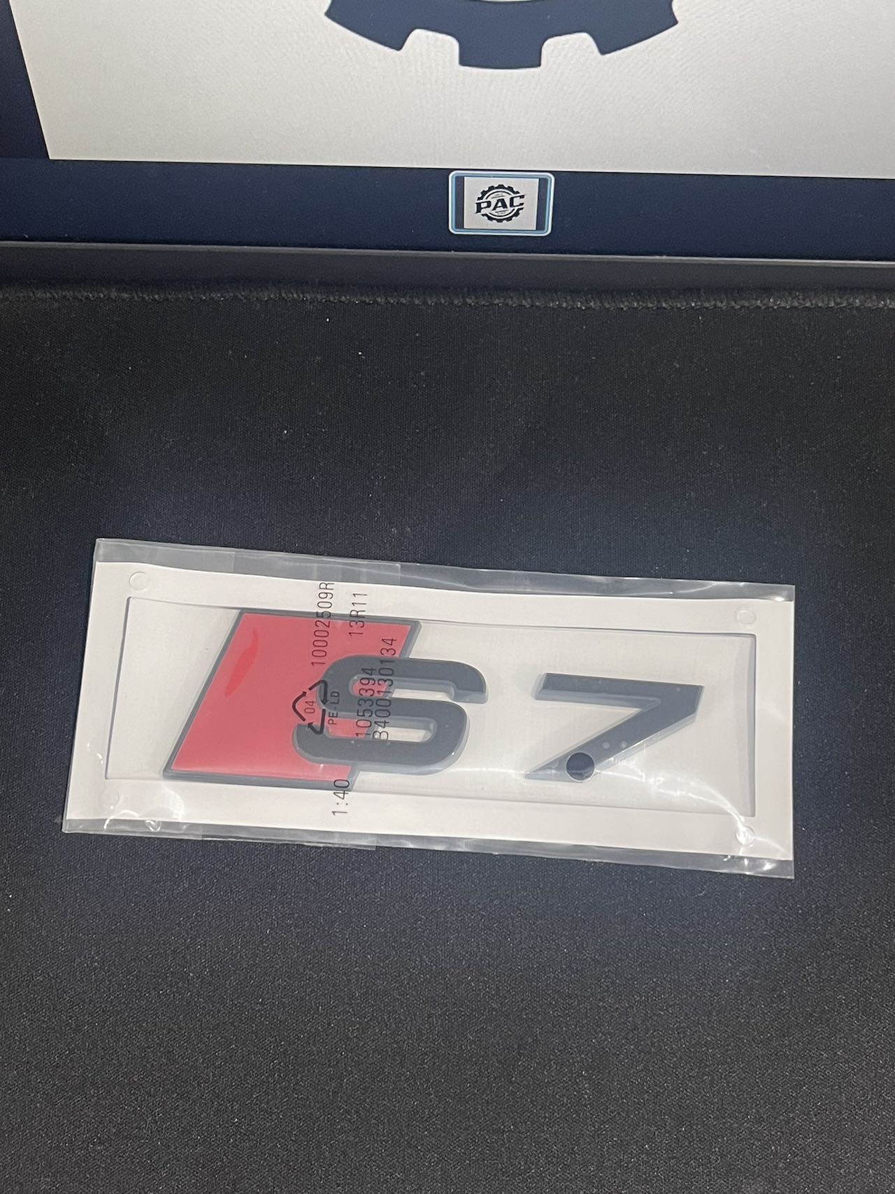 Audi A7 S7 RS7 Black Emblem Badge