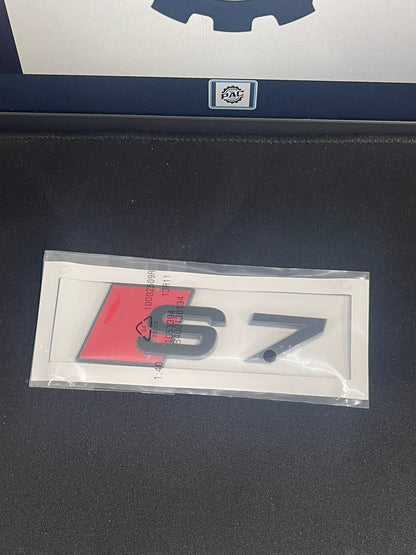 Audi A7 S7 RS7 Black Emblem Badge