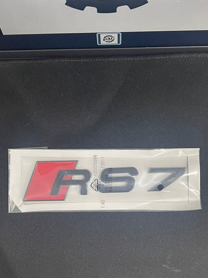 Audi A7 S7 RS7 Black Emblem Badge