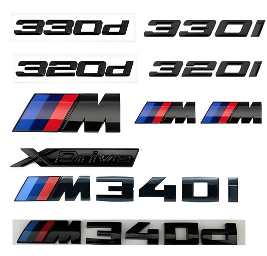 BMW 3 Series Black Emblem Badge