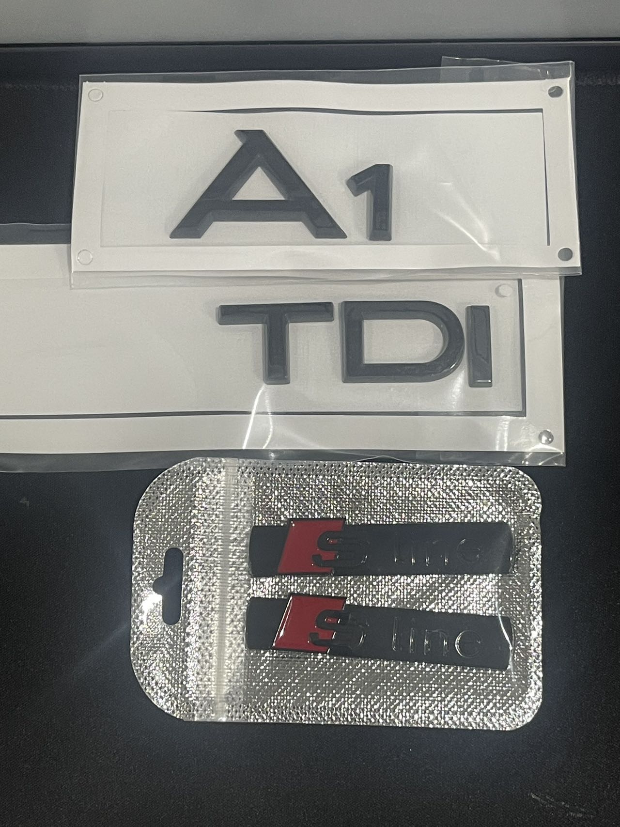 Audi A1 Black Emblem Badge