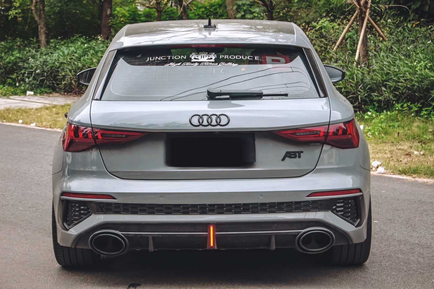 2021-2024 Audi A3 8Y Glossy Black RS3 Rear Diffuser and Rear section exhaust