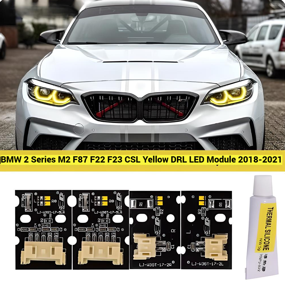 BMW 2 Series M2 F87 F22 F23 CSL Yellow DRL LED Module 2018-2021