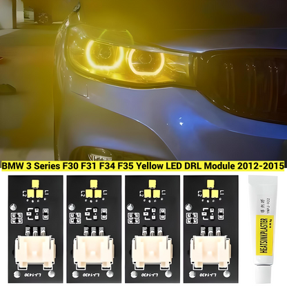 BMW 3 Series F30 F31 F34 F35 Yellow LED DRL Module 2012-2015