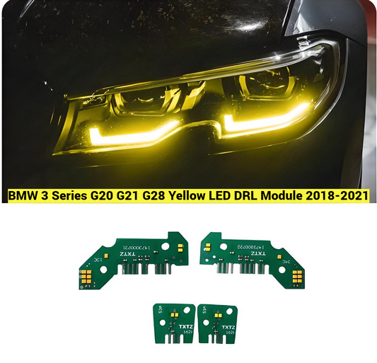 BMW 3 Series G20 G21 G28 Yellow LED DRL Module 2018-2021