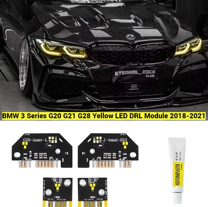 BMW 3 Series G20 G21 G28 Yellow LED DRL Module 2018-2021