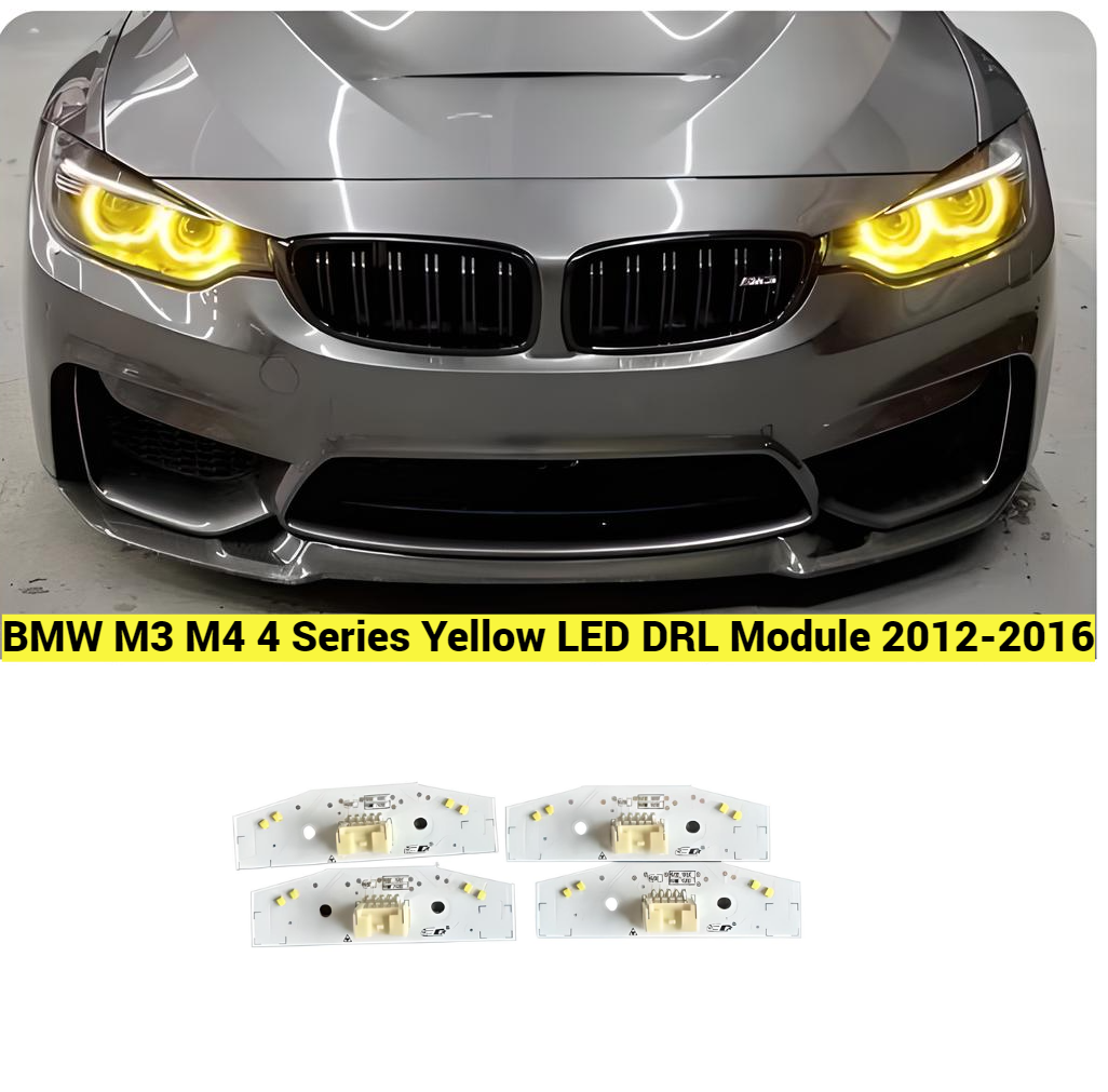 BMW M3 M4 4 Series F80 F81 F82 F83 F32 F36 F33 Yellow LED DRL Module 2012-2016