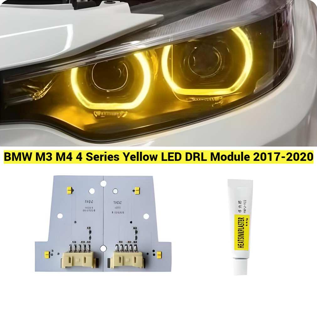 BMW M3 M4 4 Series F80 F81 F82 F83 F32 F36 F33 Yellow LED DRL Module 2017-2020