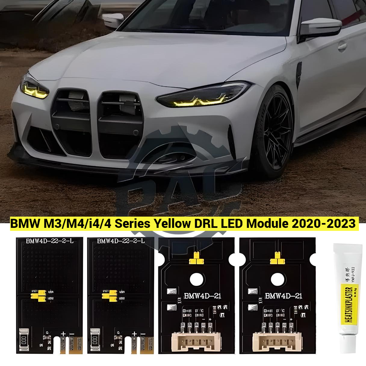 BMW M3/M4/i4/4 Series Yellow DRL LED Module G80 G81 G82 G83 G22 G23 G26 2020-2023