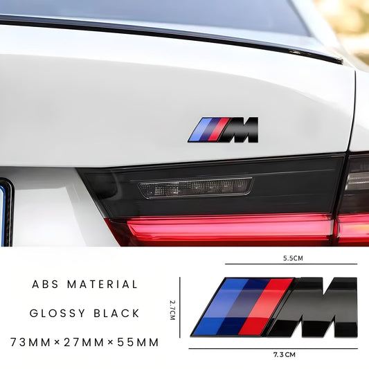 BMW M Gloss Black Trunk Emblem Badge