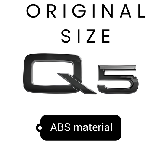 Audi Q5 SQ5 Black Emblem Badge