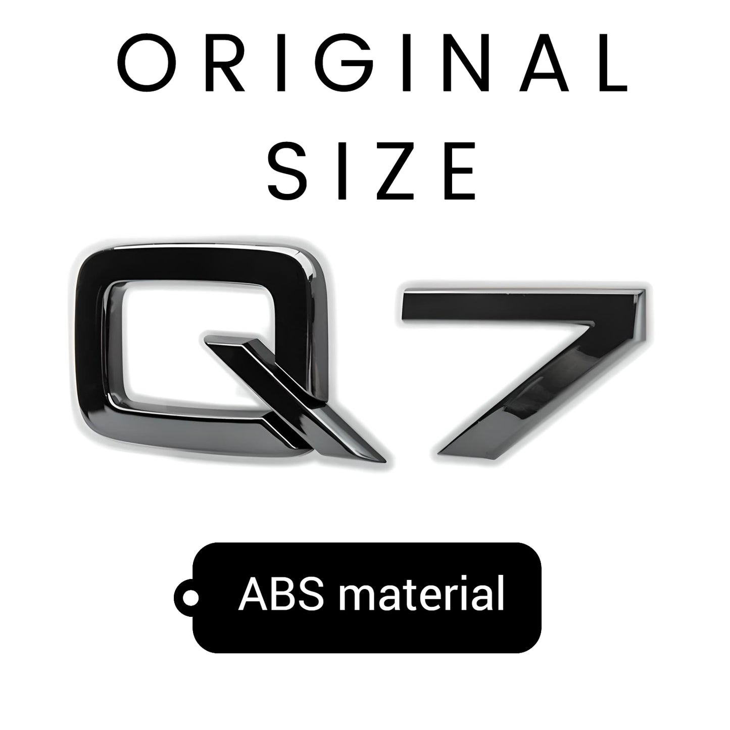 Audi Q7 SQ7 Black Emblem Badge