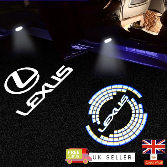 2Pcs Lexus Car Door Projector Light LED Logo Projector - Lexus Puddle Shadow Lamp