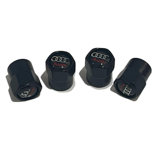 AUDI Tire Valve Caps - Thickened Aluminum Alloy