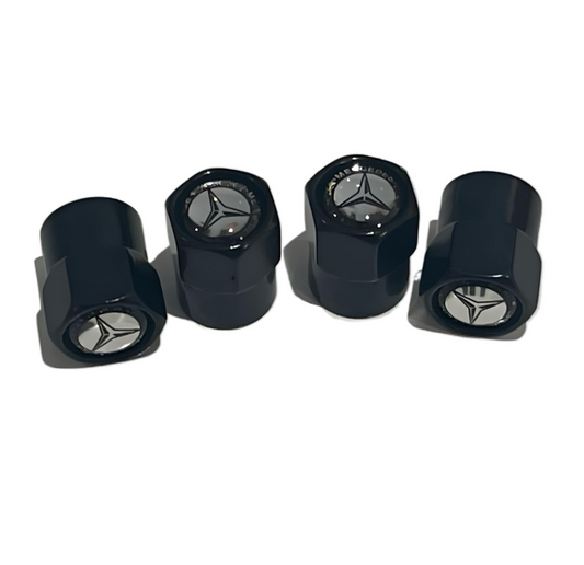 Mercedes Tire Valve Caps - Thickened Aluminum Alloy