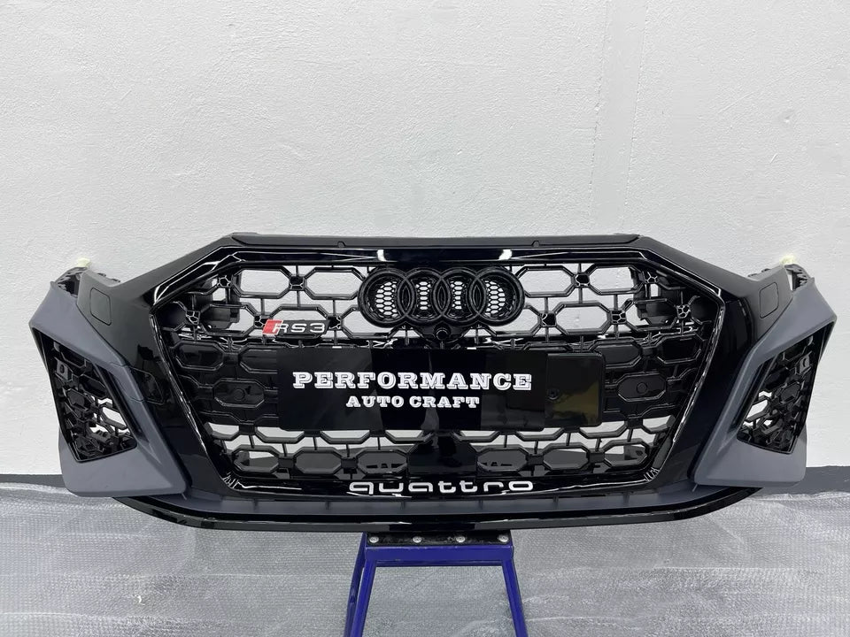 2021-2024 AUDI A3 8V Front Bumper S3 Front Bumper RS3 Style Front Bumper