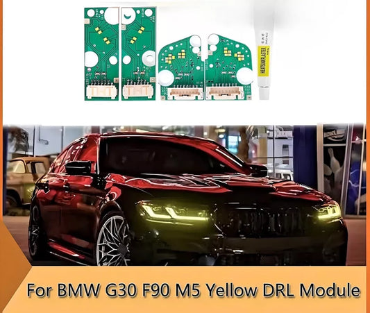 BMW 5 Series G30 G31 G38 M5 F90 Yellow LED DRL Module 2021-2023